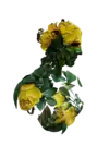Human figure made from flowers